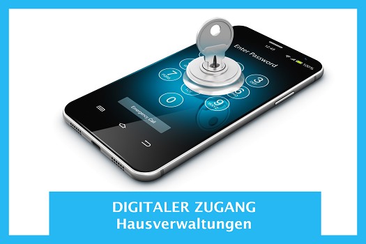 Smartphone mit Schlüssel als Sinnbild für digitalen Zutritt – ELEKTRO4YOU Wien